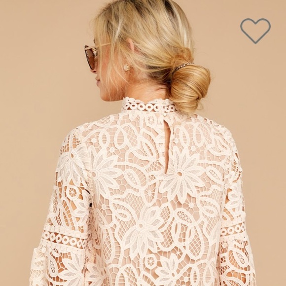 NWT Long Sleeved Lace Top - L - Picture 4 of 8